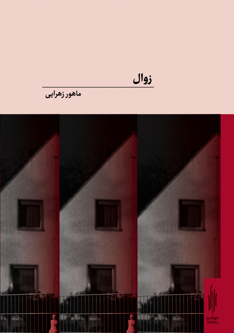 تصویر روی کاور کتاب "زوال" از ماهور زهرایی